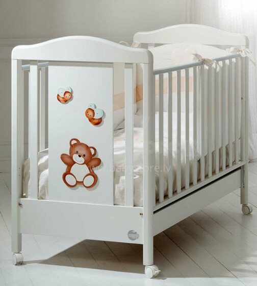 Coccoleria  Allegria Baby Orsetto White Art.100278 Eksklusiivne voodi