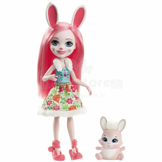 „Enchantimals Bunny Doll Art.FXM73“ mini lėlė su mėgstamu gyvūnu