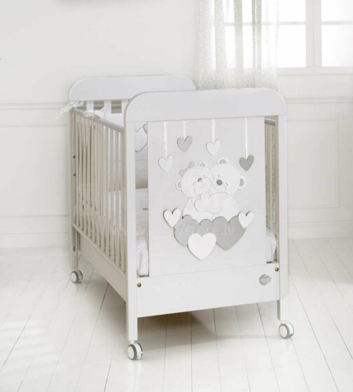 Baby Expert Tenerezze White/Silver  Art.100751  Eksklusiivne voodi