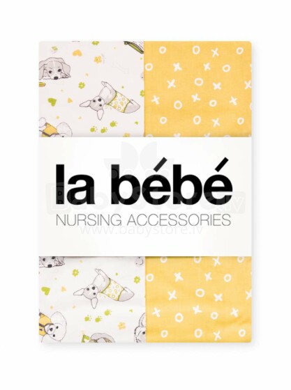La Bebe™ Set 100x140/105x150/40x60 Art.101672 Dog Комплект детского постельного белья из 3х частей 100x140