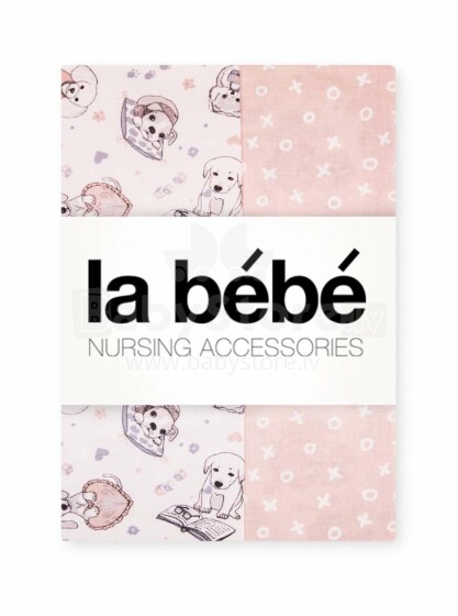 „La Bebe ™“ prekės ženklas 101767 Natūralios medvilnės kūdikių lovelių rinkinys Šunys Natūralios medvilnės komplektas 3 dalių 100x140
