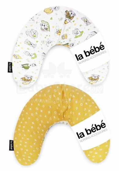 La Bebe™ Mimi Nursing Pillow Double Face Art.101711 Funny Dogs Подковка для сна, кормления малыша 19x46cm