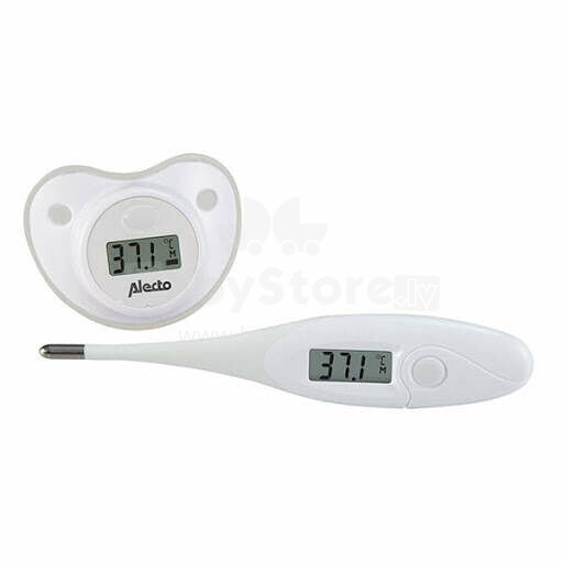 „Alecto Art.BC-04“ kūdikių termometras 2 vnt. Skaitmeninis medicininio termometro rinkinys (2 vnt.)
