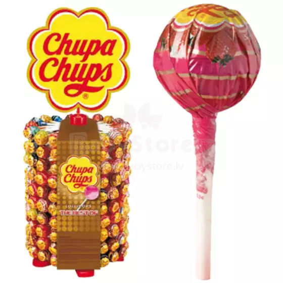 Chupa Chups Fruit Art.500-00645  Леденец на палочке,12 гр(Чупа Чупс) 1 шт.