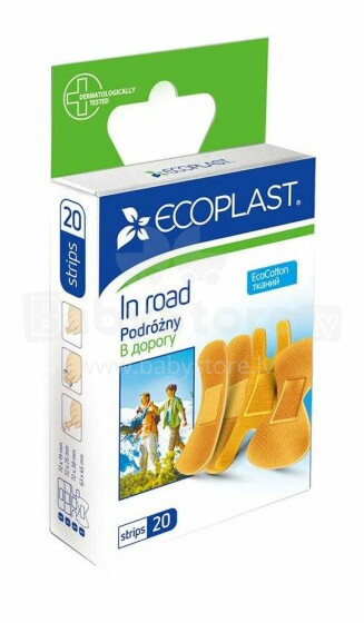 Ecoplast In Road Art.0096400 Plāksteris bērniem un visai ģimenei,20gab