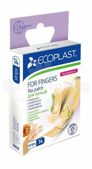 Ecoplast Fingers Art.0096401 plāksteru komplekts pirkstiem , 14 gab.