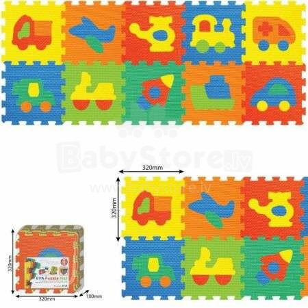 Smily Play Floor Puzzle Art.1007B3 Многофункциональный напольный пазл-коврик