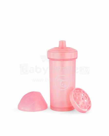 Twistshake Kid Cup Art.78279 Pastel Pink  Детский поильник с жёстким носиком с 12+ мес,360 мл