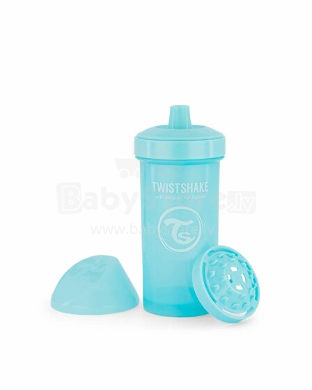 „Twistshake Kid“ puodelis, 788280, pastelinis mėlynas butelis su snapeliu nuo 12+ mėnesių, 360 ml