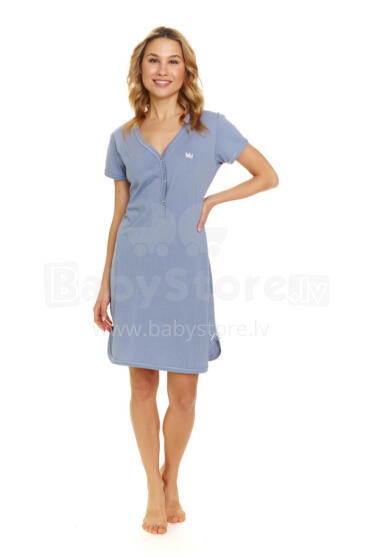 Doctornap  Cotton Night Dress Art.9505 Ночная рубашка с длинным рукавом для беременных / кормления