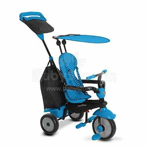 Smart Trike Glow Blue Touch 4in1 Art.6952900   Детский трехколесный  велосипед с ручкой управления и крышей