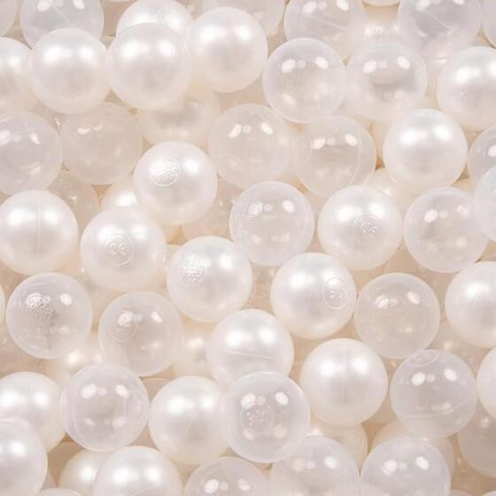 Meow Extra Balls  Art.104240 White Pearl  Мячики для сухого бассейна  Ø 7 cm, 50 шт.