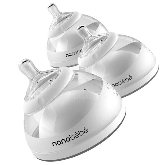 Nanobebe Breast Milk Baby Bottle Art.104286 Набор бутылочек для грудного молока ,3 шт