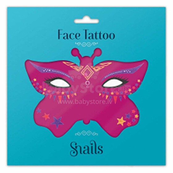 Sraigės veido tatuiruotės Fairy Dust Art.0415 veido lipdukai