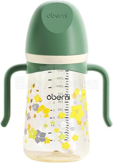 Oberni Learning Cup Art.10437 Green  mācību krūze ar salmiņu no 6 mēn.,300ml