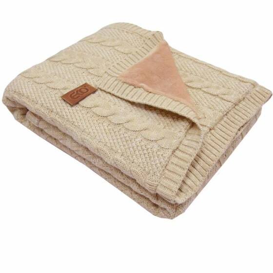 Eko Knitted Blanket Art.PLE-41 Beige Детское  одеяло/плед 100x75cм