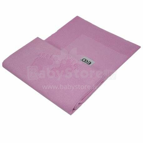 Eko bambuko antklodė Art.PLE-65 Pink minkštos medvilnės antklodė (pledas) 80x100cm