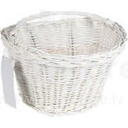 Bike Fun Willow Basket White Art.88889