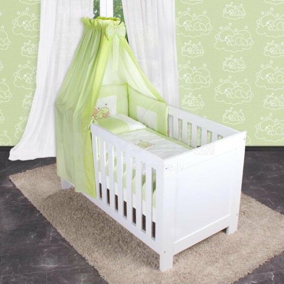 Ankras Green Art.767 Baldahīns bērnu gultai no auduma, vienkrāsains, zaļš