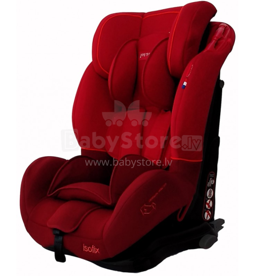„Aga Design Mama“ ir „Bebe Isofix“ prekės nr. B212312i raudona vaikiška kėdutė automobiliui (9-36 kg)