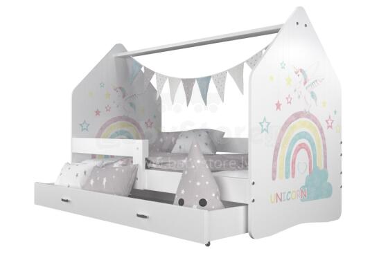 AJK Daisy Art.108424 Стильная молодёжная кровать с матрасом 160x80 см