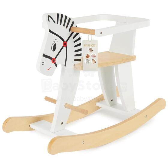 Kidsworld Rocking Horse Art.109652 White  Детская деревянная качалка