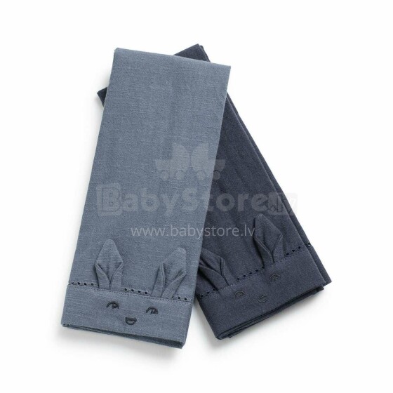 Elodie Details Baby napkins 2pcs Dusty Blue / Dk Blue Детские салфетки 2шт