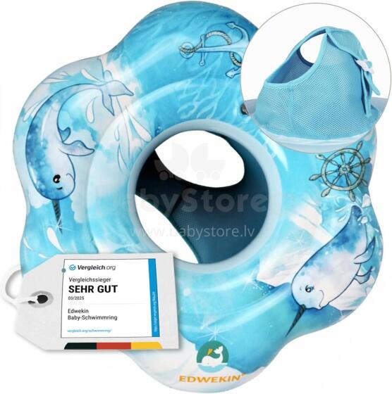 Edwekin Premium Baby Swimring Art.110054  надувной круг для купания 6-36 месяцев (7-18кг)