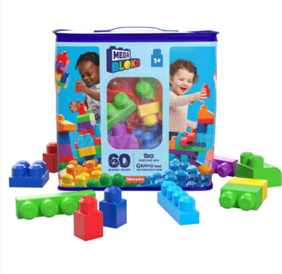 Mega Bloks Building Bag  Art.835077 Konstruktors maziem, 60det.