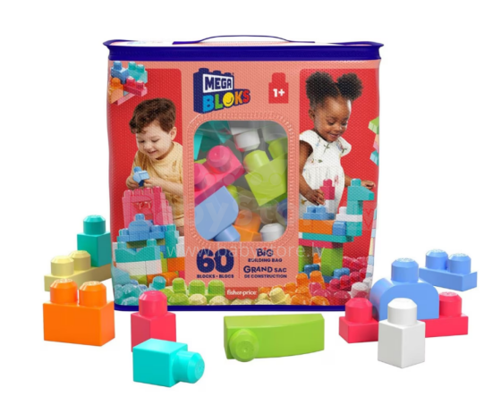 Mega Bloks Building Bag 60pc  Art.835078 Конструктор, 60 дет.