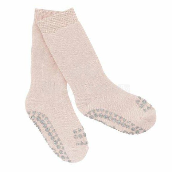 Gobabygo Non-slip Socks Art.111318 Pink Glitter Bērnu zeķītes ar ABS  (neslīpas)