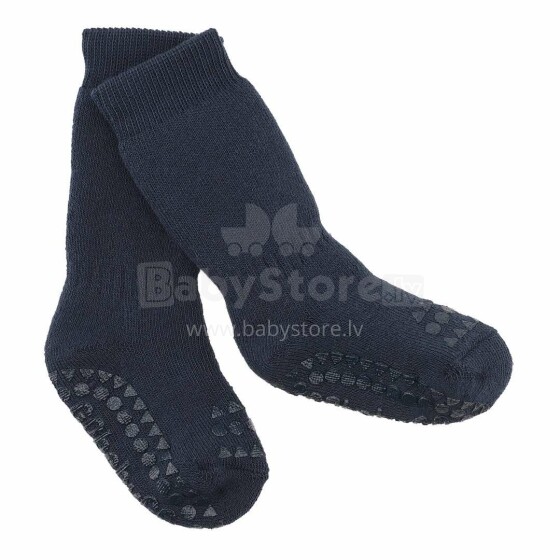 Gobabygo neslidžios kojinės, 111120, tamsiai mėlynos, kojinės su ABS (neslystančios)