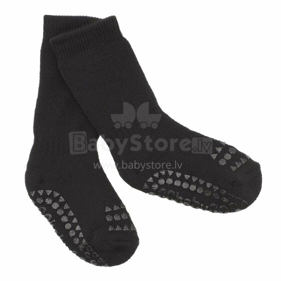 Gobabygo Non-slip Socks Art.111325 Black   Детские носочки с АБС (нескользящие)