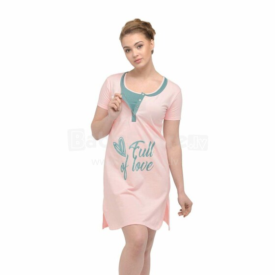 Mamin Dom Clover Art.24167 Pink Ночная рубашка для беременных / кормления