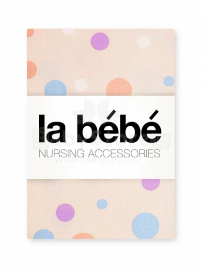 La Bebe™ Set 100x135/60x120/40x60 Art.111506 Dots Комплект детского постельного белья из 3х частей 100x135