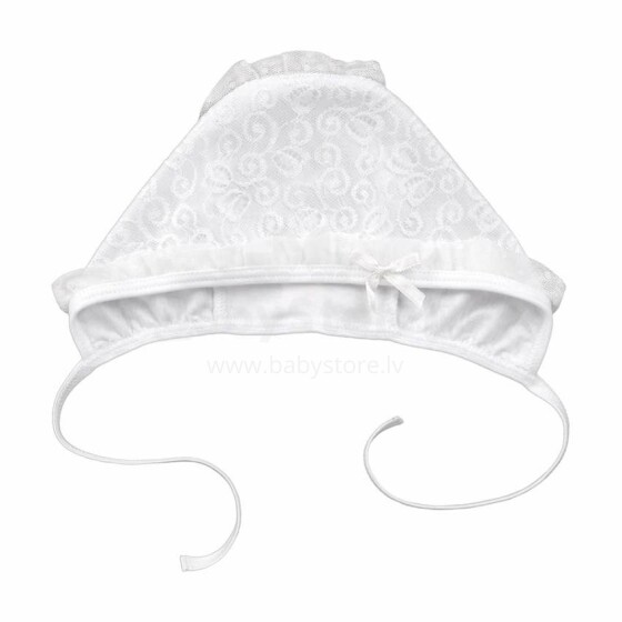 Bembi Art.SHP66-100 Kūdikių kepurė krikštynoms 100% medvilnė