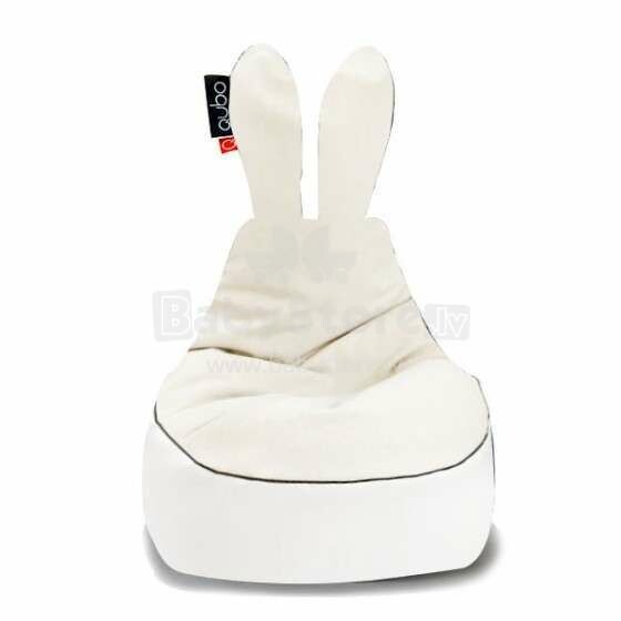 „Qubo Daddy Rabbit Pearl White“ gaminys. 12618 maišelis, pūstukai, minkšti pupelių krepšiai, sėdmaišiai