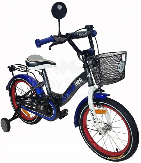 Schumacher Kid Smart Art.112702 Blue  Bērnu divritenis (velosipēds) ar piepūšamajiem  16 collu riepām
