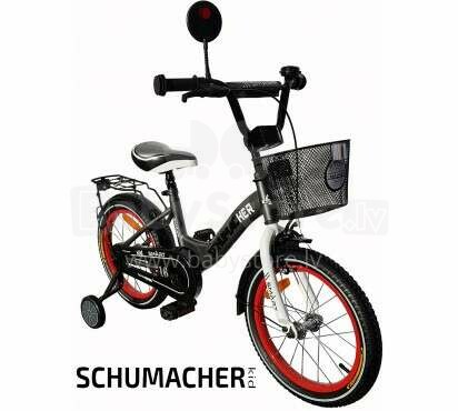 „Schumacher Kid Smart Art.112708 Violet“ vaikiškas dviratis su pripučiamomis 16 colių padangomis