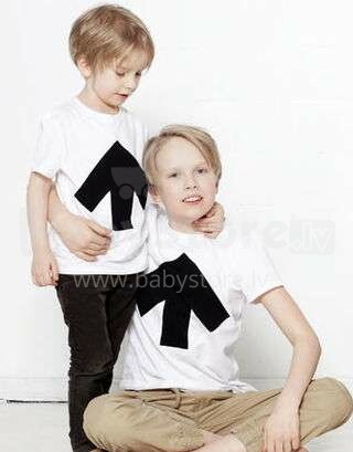 Reet Aus Up-shirt Kids Art.113288 White/Black Laste T-särk