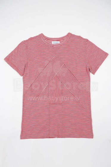 „Reet Aus“ marškinėliai vyrams, 1113133 raudoni / balti dryžiai, vasaros marškinėliai