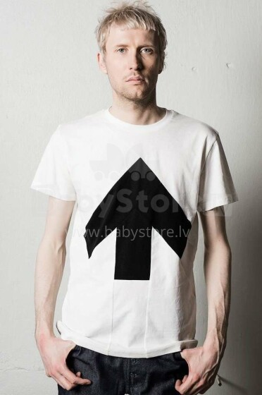 Reet Aus Up-shirt Men Art.113314 White/Black  Meeste T-särk