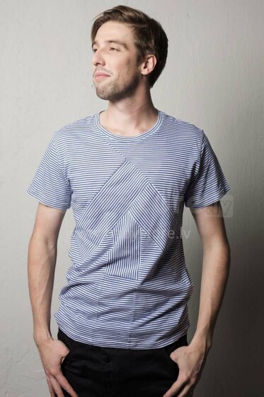 Reet Aus Up-shirt Men Art.113317 Blue/white Stripes  Meeste T-särk