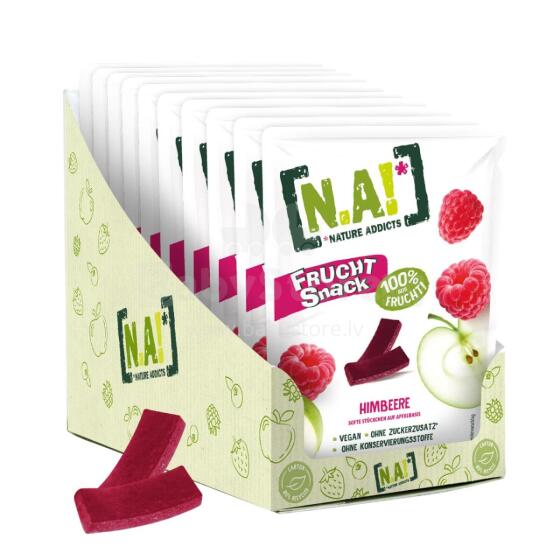 NA! Raspberry/Apple Fruit Snack Art.113524  Фруктовые полоски с малиной/яблоком 35гр