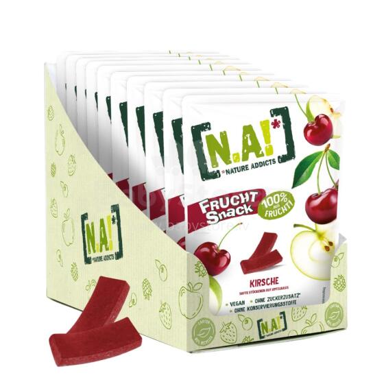 NA! Cherry/Apple Fruit Snack Art.113525  Фруктовые полоски с вишней/яблоком 35гр