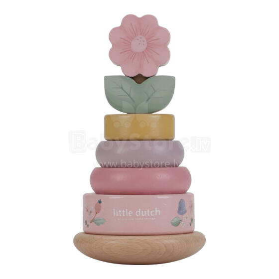 Little Dutch Ring Stacker Art.7342 Fairy Garden Puidust püramiid