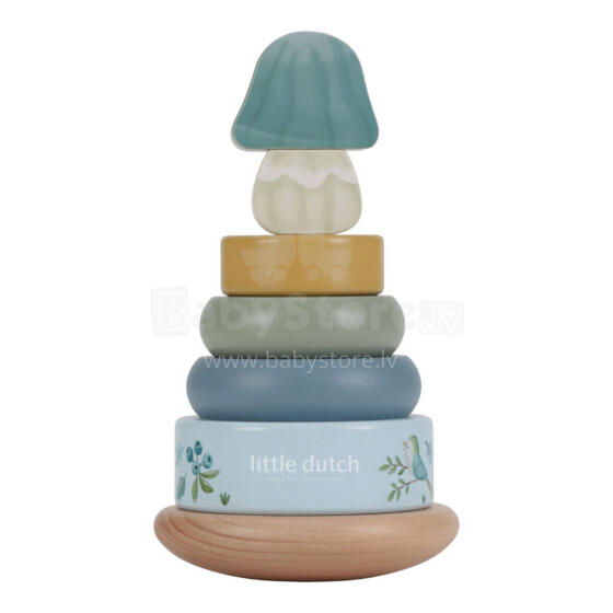 Little Dutch Ring Stacker Art.7242 Forest Friends  Puidust püramiid