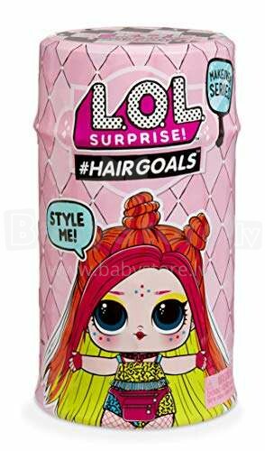 LOL Surprise Hairgoals Style Me Art.557067 Surprise lėlė tikrais plaukais