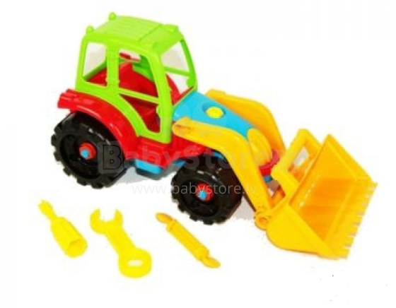 BebeBee Tractor Art.500308 Attīstošā rotaļlieta-konstruktors Traktors