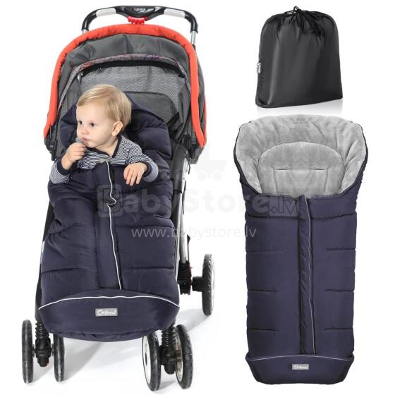 Bebe Basic Footmuff Universal Art.116585 Blue ziemas guļammaiss